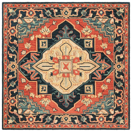 Safavieh Heritage Hg920Q Red/Navy Rug - Safavieh - hg920q - 4sq