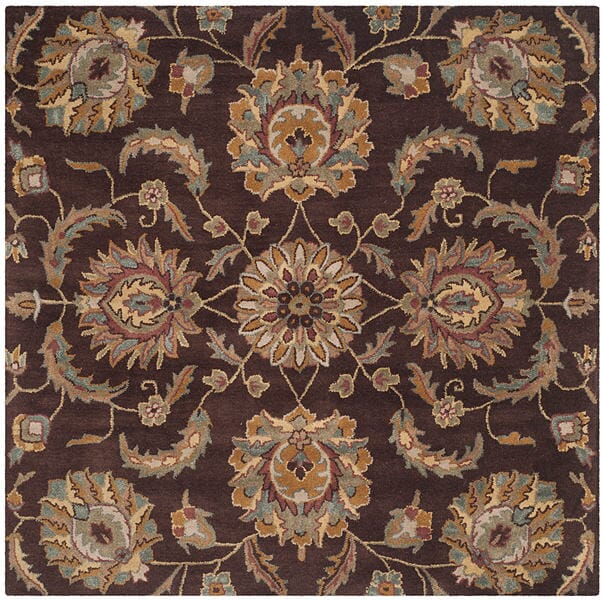 Safavieh Heritage Hg921A Brown / Gold Rugs - Safavieh - hg921a - 6sq