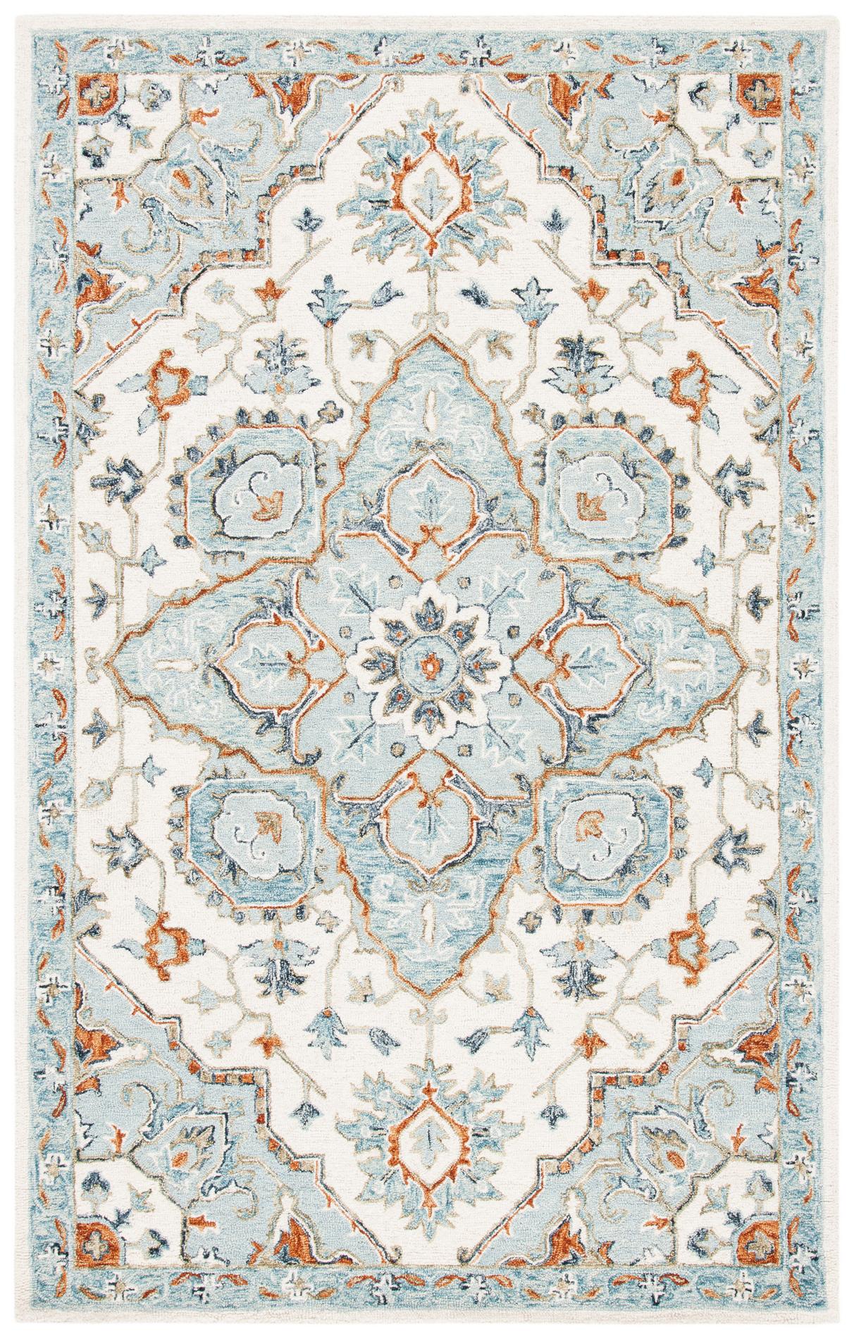 Safavieh Heritage Hg922A Ivory/Blue Rugs - Safavieh - hg922a - 3
