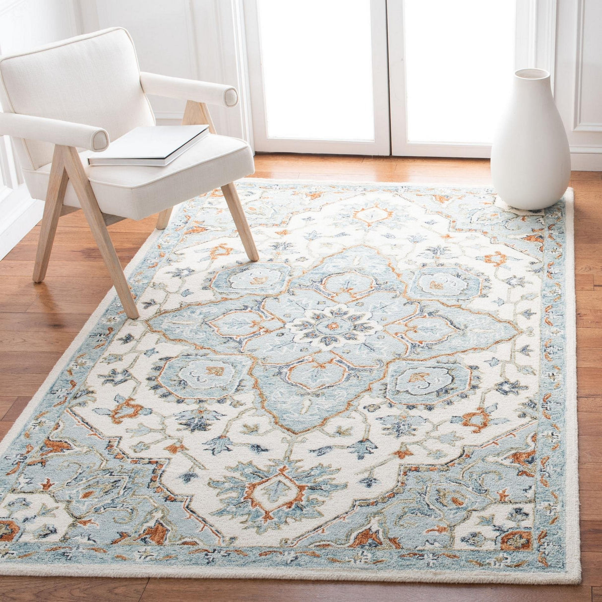Safavieh Heritage Hg922A Ivory/Blue Rugs - Safavieh - hg922a - 3