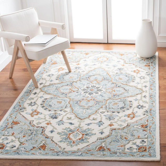 Safavieh Heritage Hg922A Ivory/Blue Rugs - Safavieh - hg922a - 3