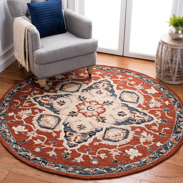 Safavieh Heritage Hg922Q Red/Black Rugs - Safavieh - hg922q - 6r