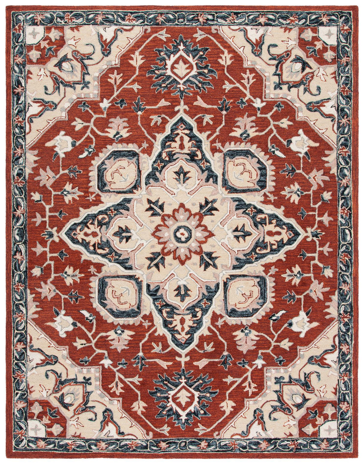 Safavieh Heritage Hg922Q Red/Black Rugs - Safavieh - hg922q - 6r