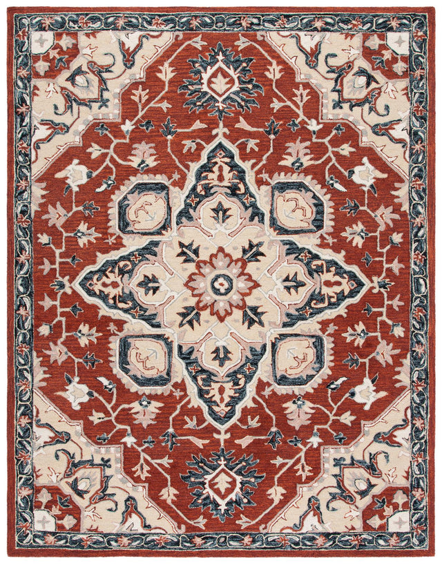 Safavieh Heritage Hg922Q Red/Black Rugs - Safavieh - hg922q - 6r