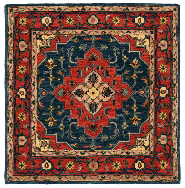 Safavieh Heritage Hg923M Blue/Red Rugs - Safavieh - hg923m - 6sq