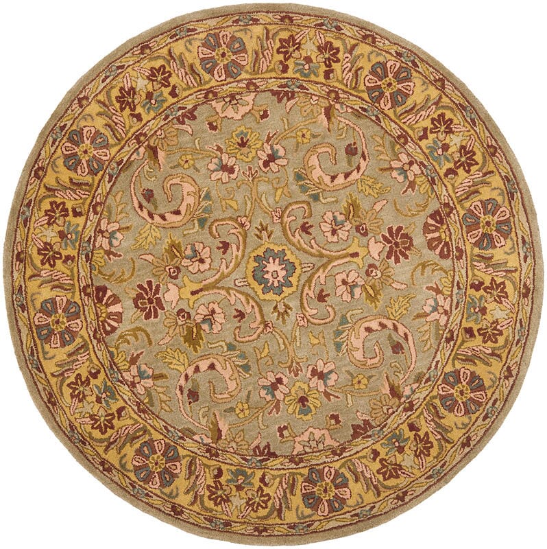 Safavieh Heritage Hg924A Green / Gold Rugs - Safavieh - hg924a - 4r