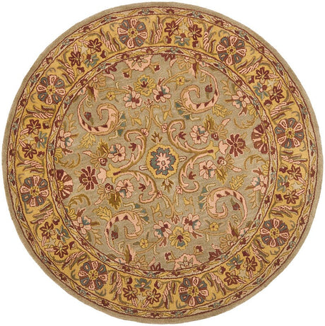 Safavieh Heritage Hg924A Green / Gold Rugs - Safavieh - hg924a - 4r
