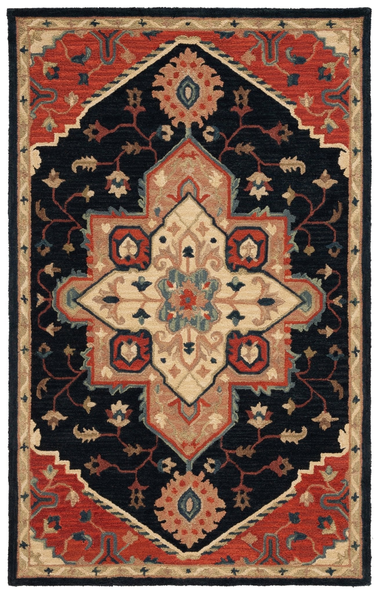 Safavieh Heritage Hg929N Navy/Red Rug - Safavieh - hg929n - 3