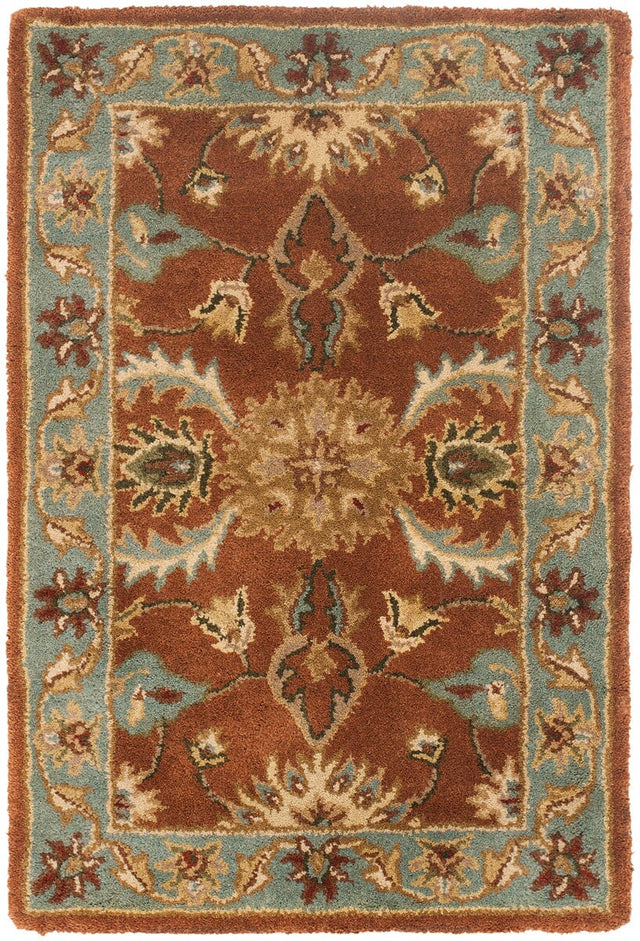 Safavieh Heritage Hg968A Brown / Blue Rugs - Safavieh - hg968a - 6r