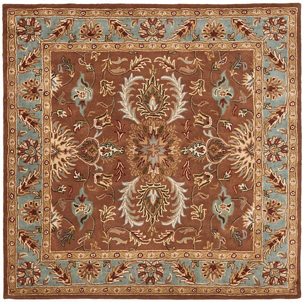 Safavieh Heritage Hg968A Brown / Blue Rugs - Safavieh - hg968a - 6sq