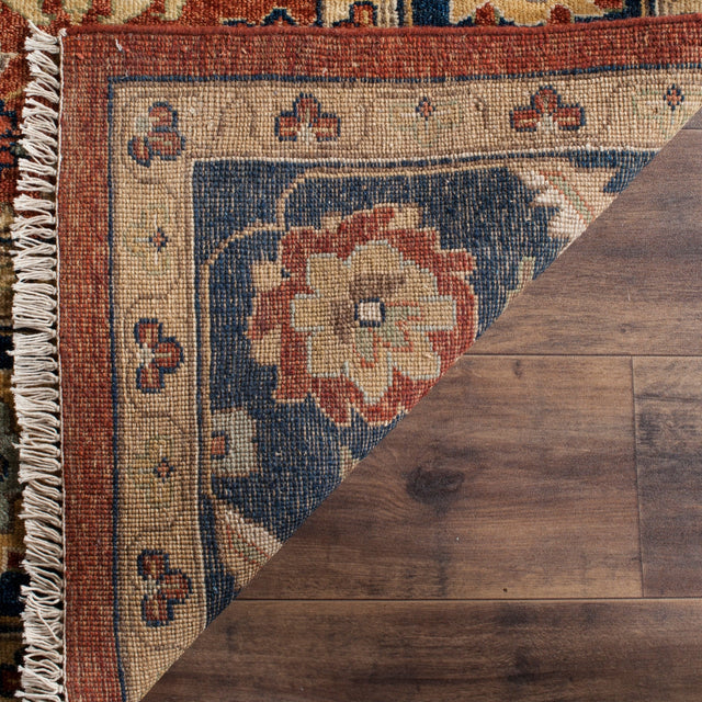 Safavieh Heriz Hrz277A Rust/Navy Rug - Safavieh - hrz277a - 6