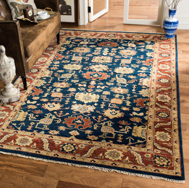 Safavieh Heriz Hrz277B Navy/Rust Rug - Safavieh - hrz277b - 6