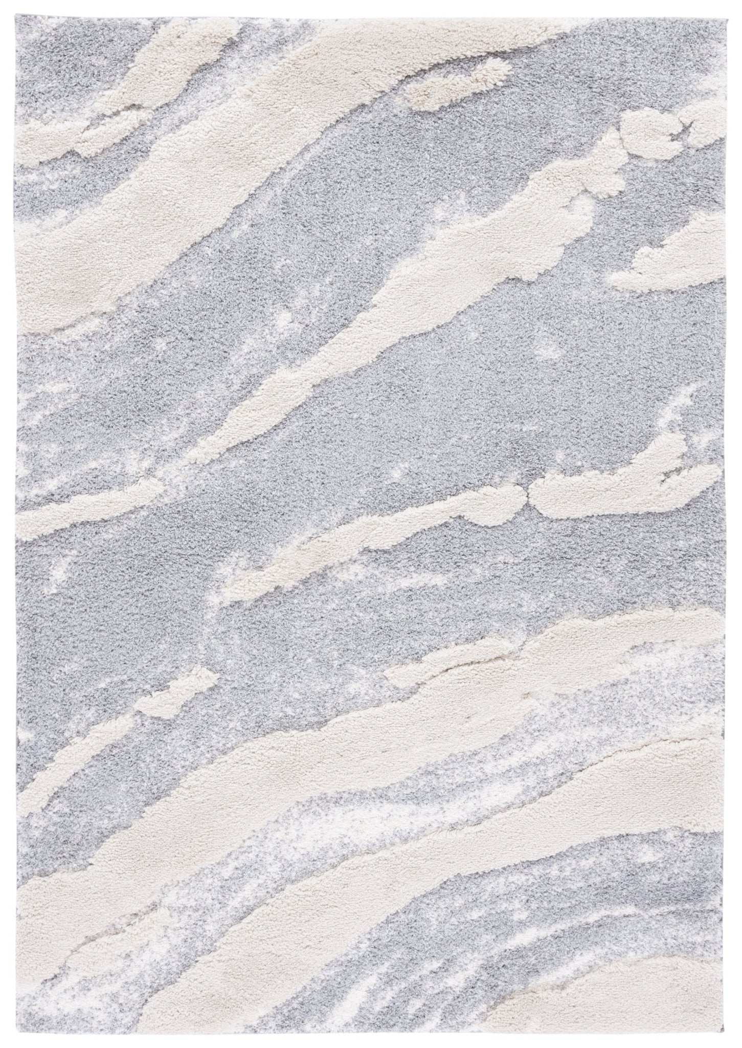 Safavieh Hi - Lo Shag Hls204F Grey/Light Beige Rug - Safavieh - hls204f - 4