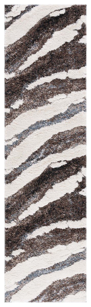 Safavieh Hi - Lo Shag Hls204T Brown/Beige Blue Rug - Safavieh - hls204t - 28