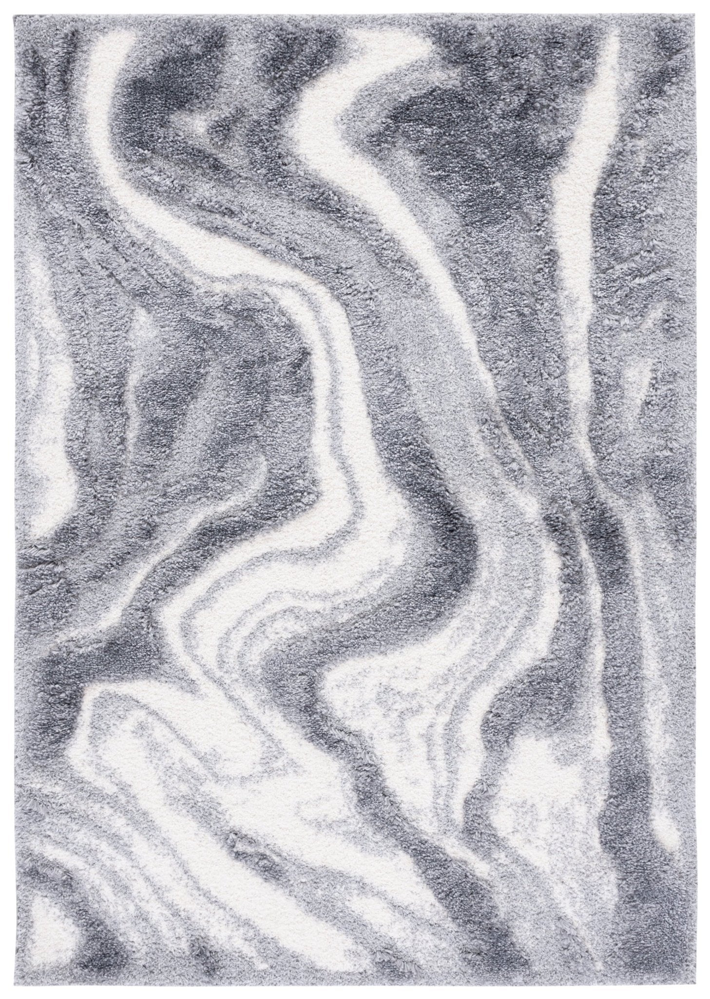 Safavieh Hi - Lo Shag Hls208F Grey/Light Grey Rug - Safavieh - hls208f - 4