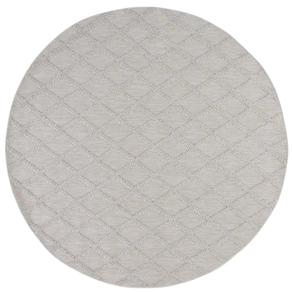 Safavieh Highland 6'-7" x 6'-7" Rug in Light Grey / Ivory