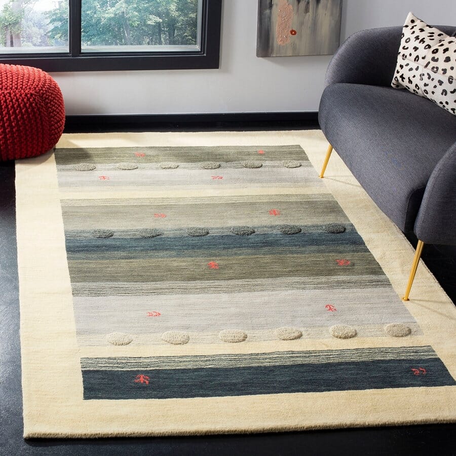 Safavieh Himalaya Him592A Cream / Blue Rugs - Safavieh - him592a - 3