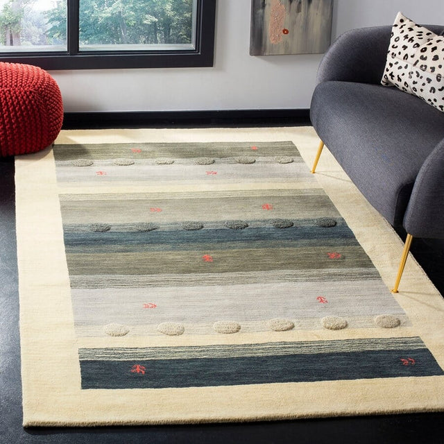 Safavieh Himalaya Him592A Cream / Blue Rugs - Safavieh - him592a - 3