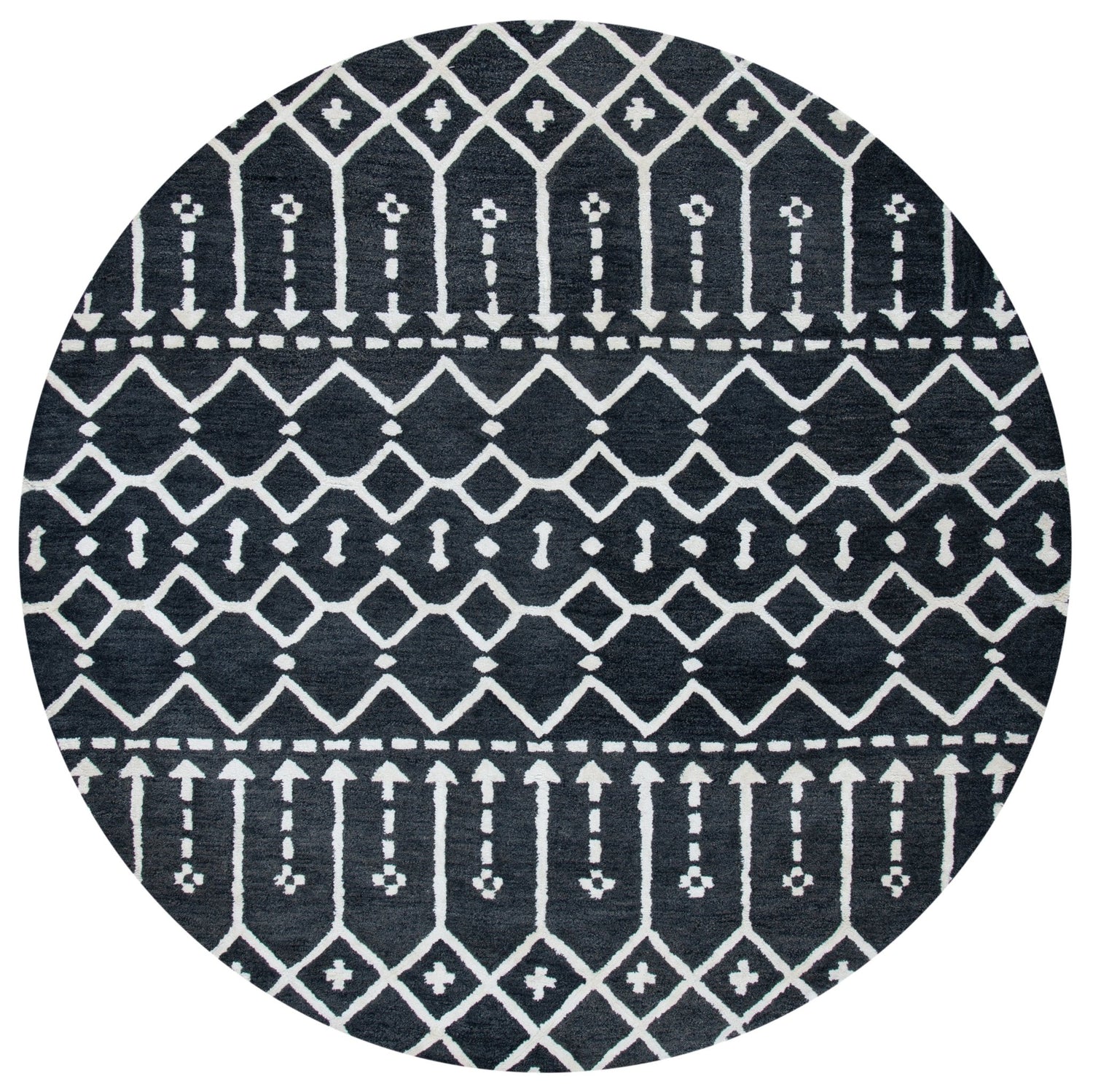 Safavieh Himalaya Him903H Dark Grey/Ivory Rugs - Safavieh - him903h - 6r