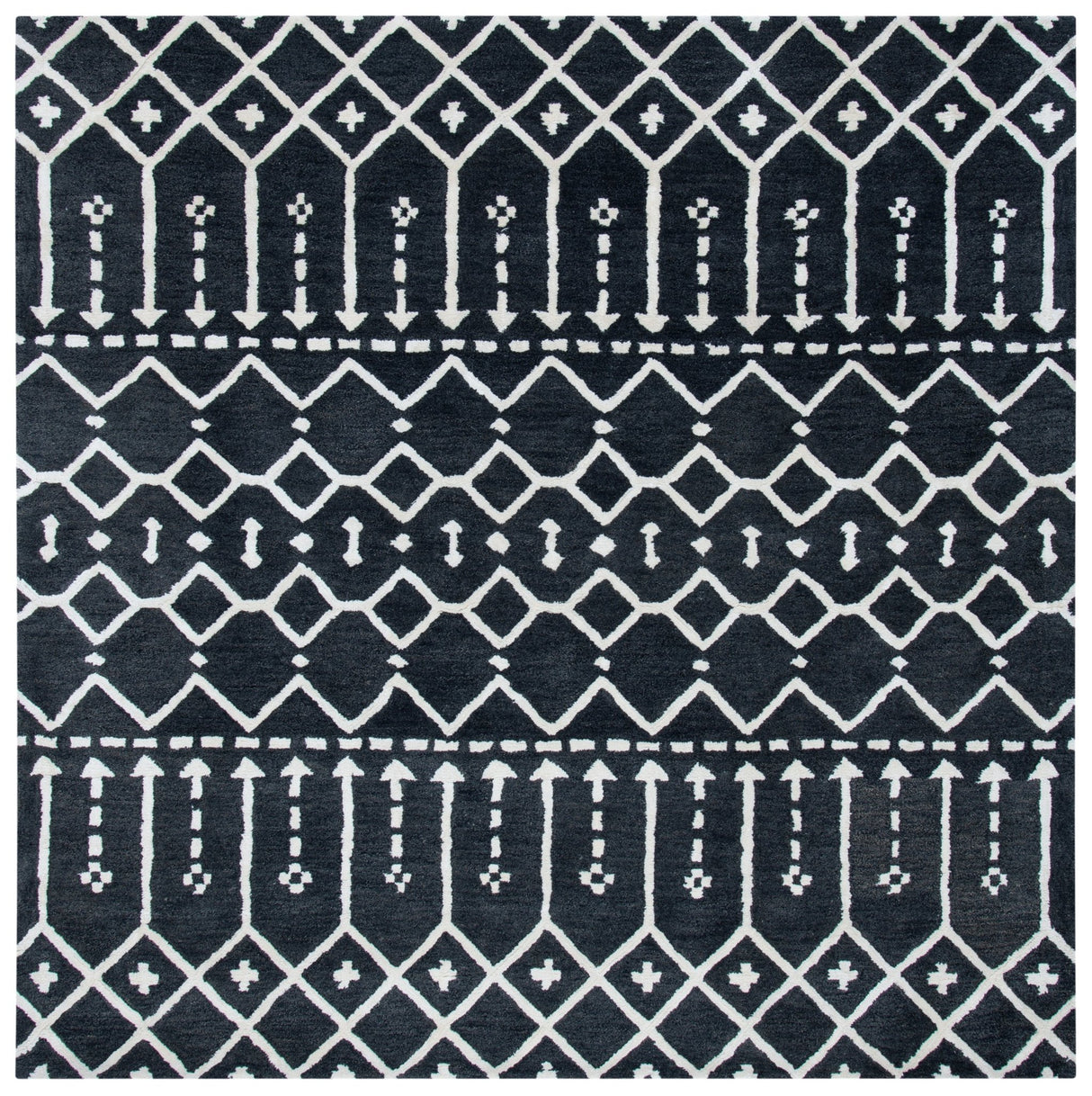 Safavieh Himalaya Him903H Dark Grey/Ivory Rugs - Safavieh - him903h - 6sq