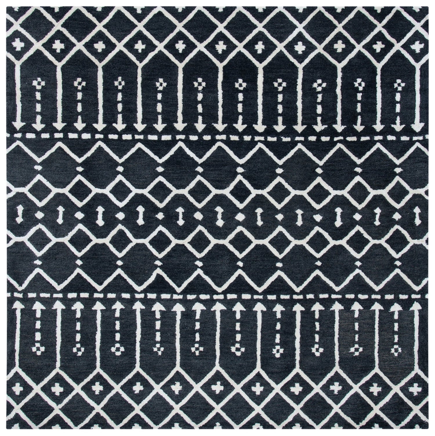 Safavieh Himalaya Him903H Dark Grey/Ivory Rugs - Safavieh - him903h - 6sq