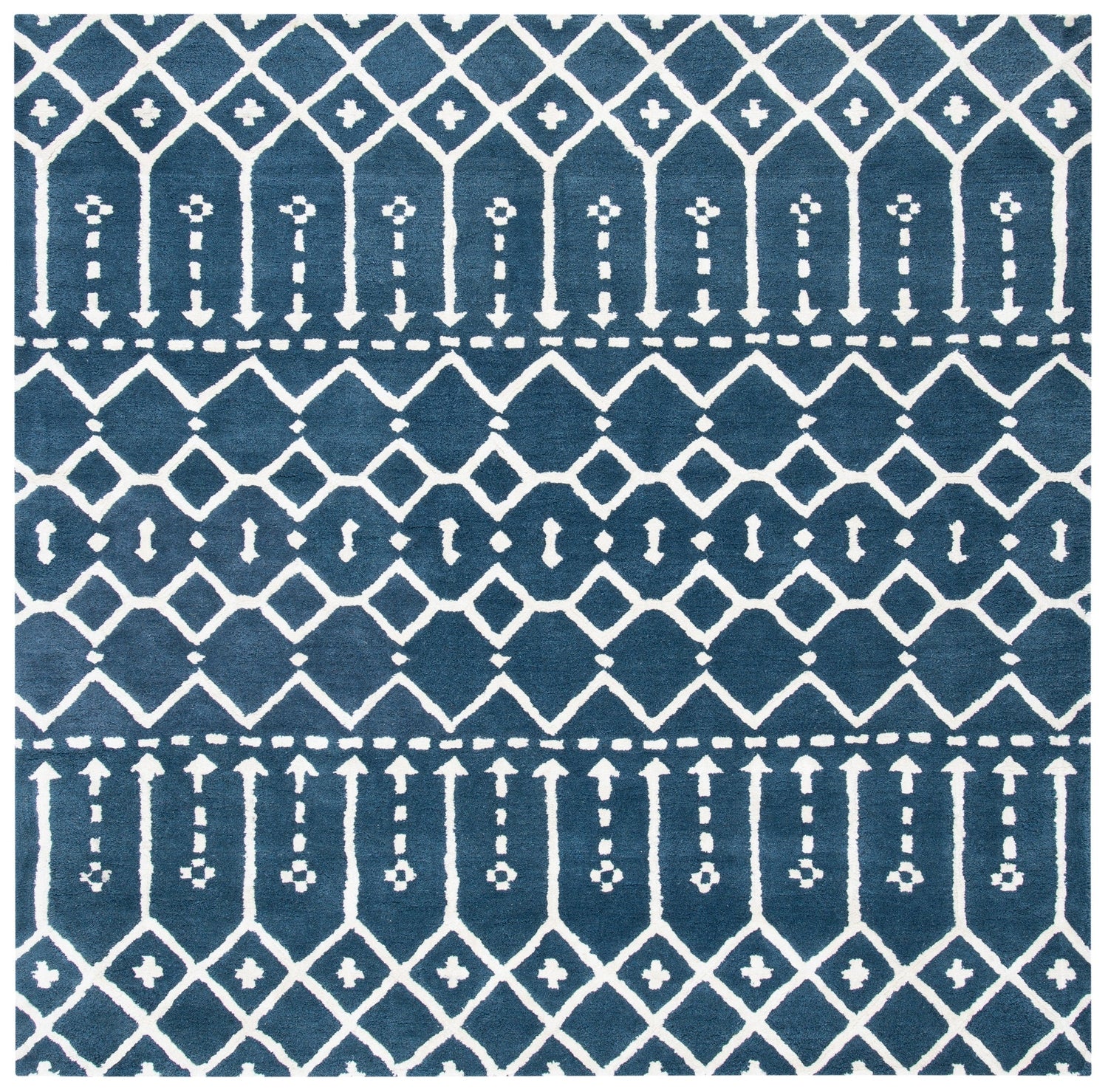 Safavieh Himalaya Him903M Navy/Ivory Rug - Safavieh - him903m - 6sq