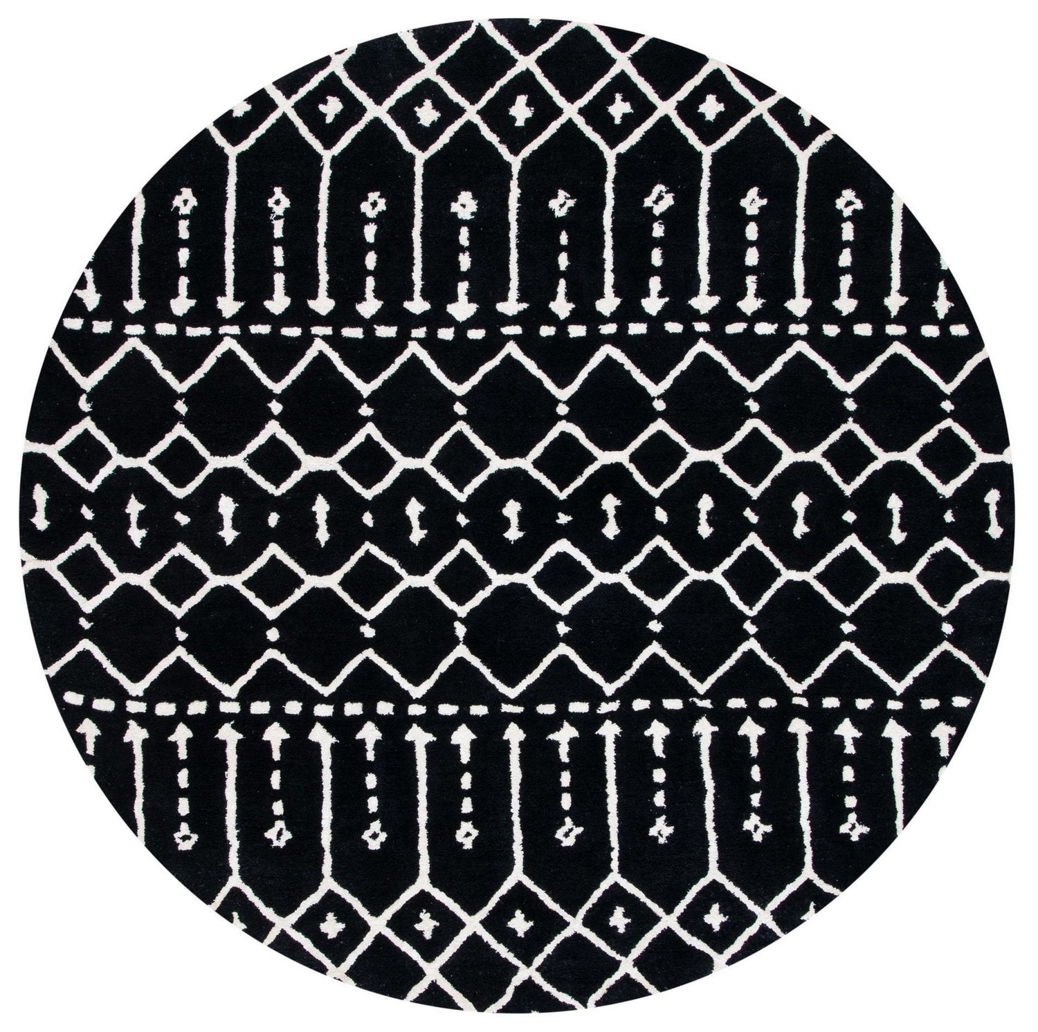 Safavieh Himalaya Him903Z Black/Ivory Rugs - Safavieh - him903z - 6r