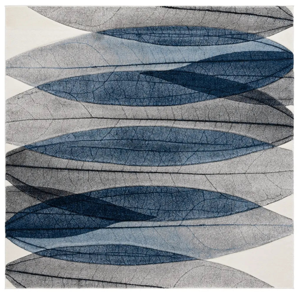 Safavieh Hollywood 6'-7" x 6'-7" Rug in Ivory / Blue