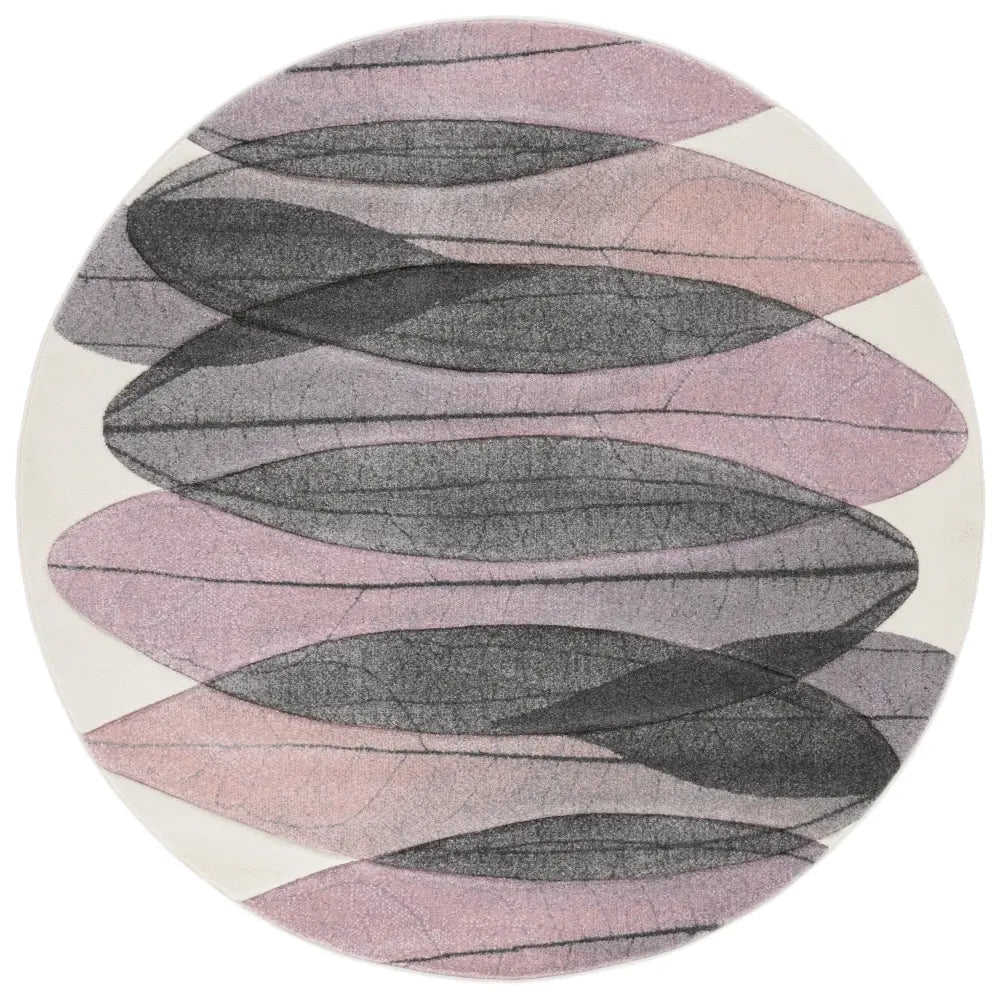 Safavieh Hollywood 6'-7" x 6'-7" Rug in Ivory / Purple