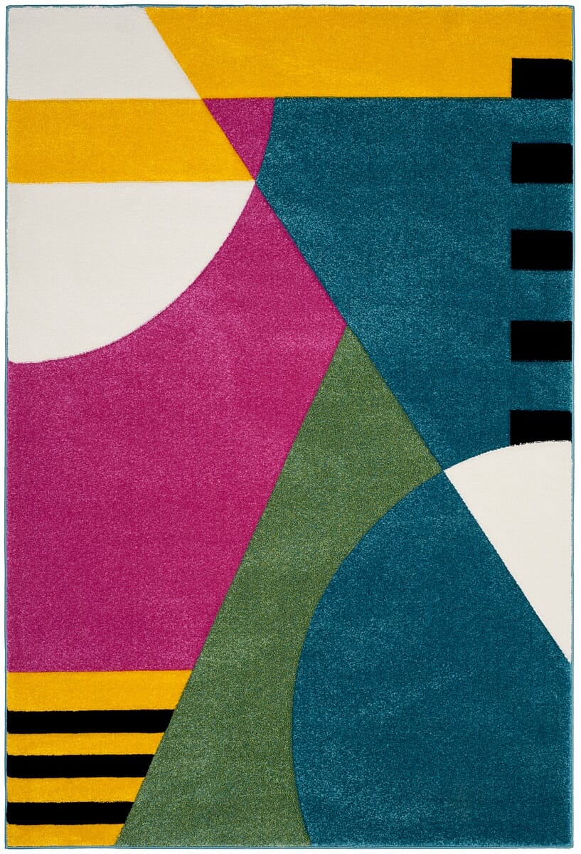 Safavieh Hollywood Hlw706C Peacock Blue / Fuchsia Rugs - Safavieh - hlw706c - 3