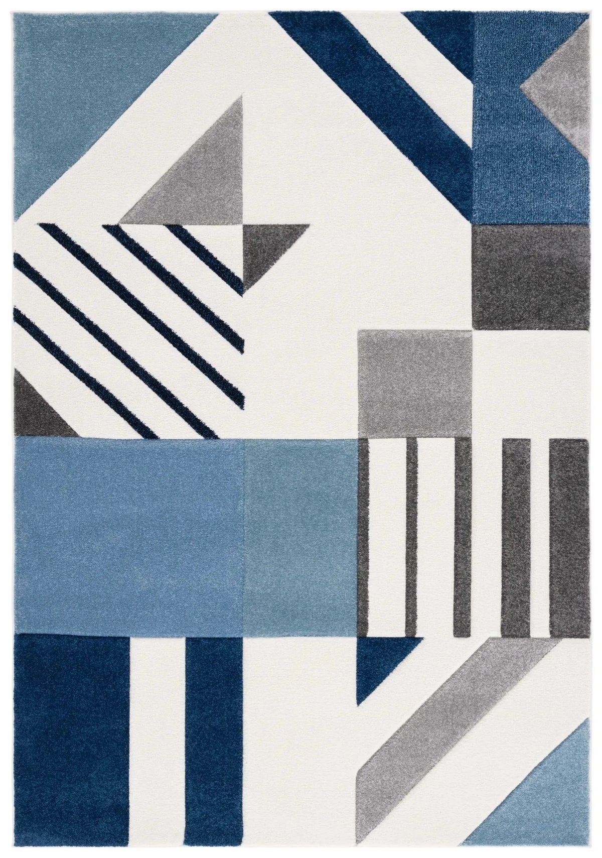 Safavieh Hollywood 4'-0" x 6'-0" Rug in Ivory / Blue