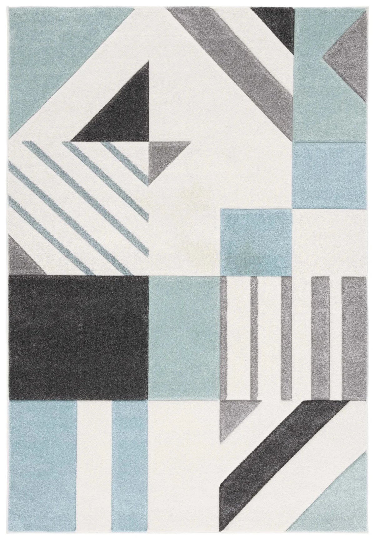 Safavieh Hollywood 4'-0" x 6'-0" Rug in Ivory / Aqua