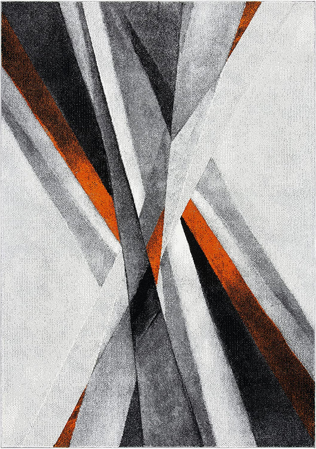 Safavieh Hollywood Hlw710P Grey/Orange Rugs - Safavieh - hlw710p - 3