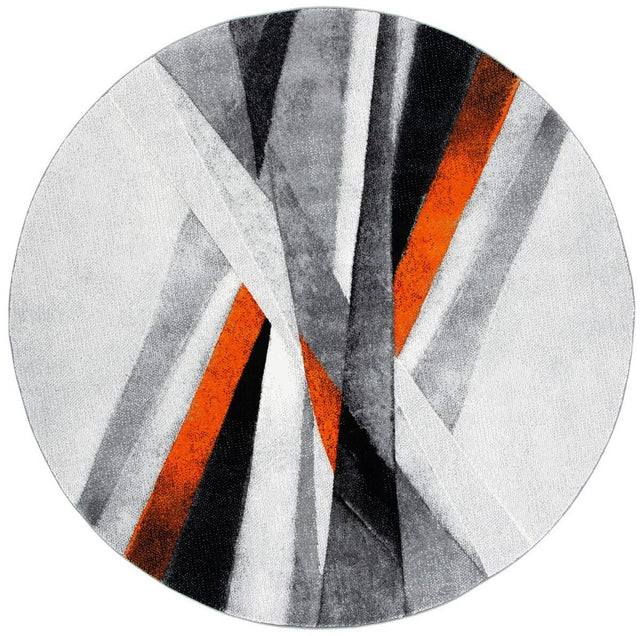 Safavieh Hollywood Hlw710P Grey/Orange Rugs - Safavieh - hlw710p - 7r