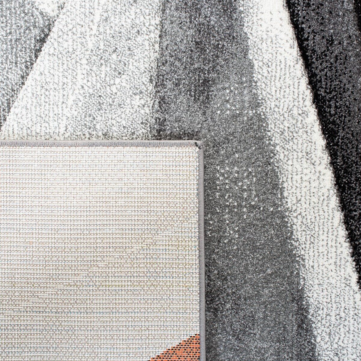 Safavieh Hollywood Hlw710P Grey/Orange Rugs - Safavieh - hlw710p - 7r