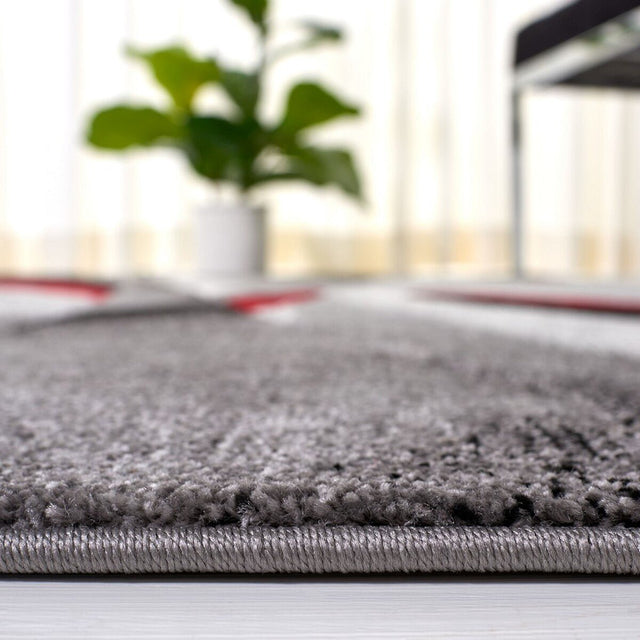 Safavieh Hollywood Hlw710Q Grey/Red Rugs - Safavieh - hlw710q - 7r