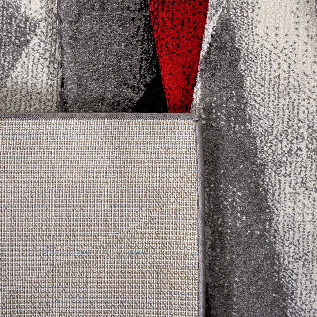 Safavieh Hollywood Hlw710Q Grey/Red Rugs - Safavieh - hlw710q - 7r