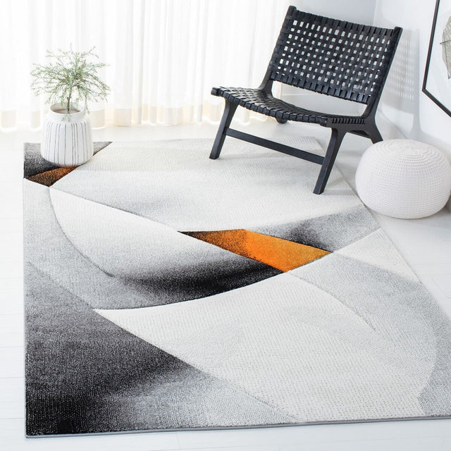 Safavieh Hollywood Hlw713P Grey/Orange Rugs - Safavieh - hlw713p - 3