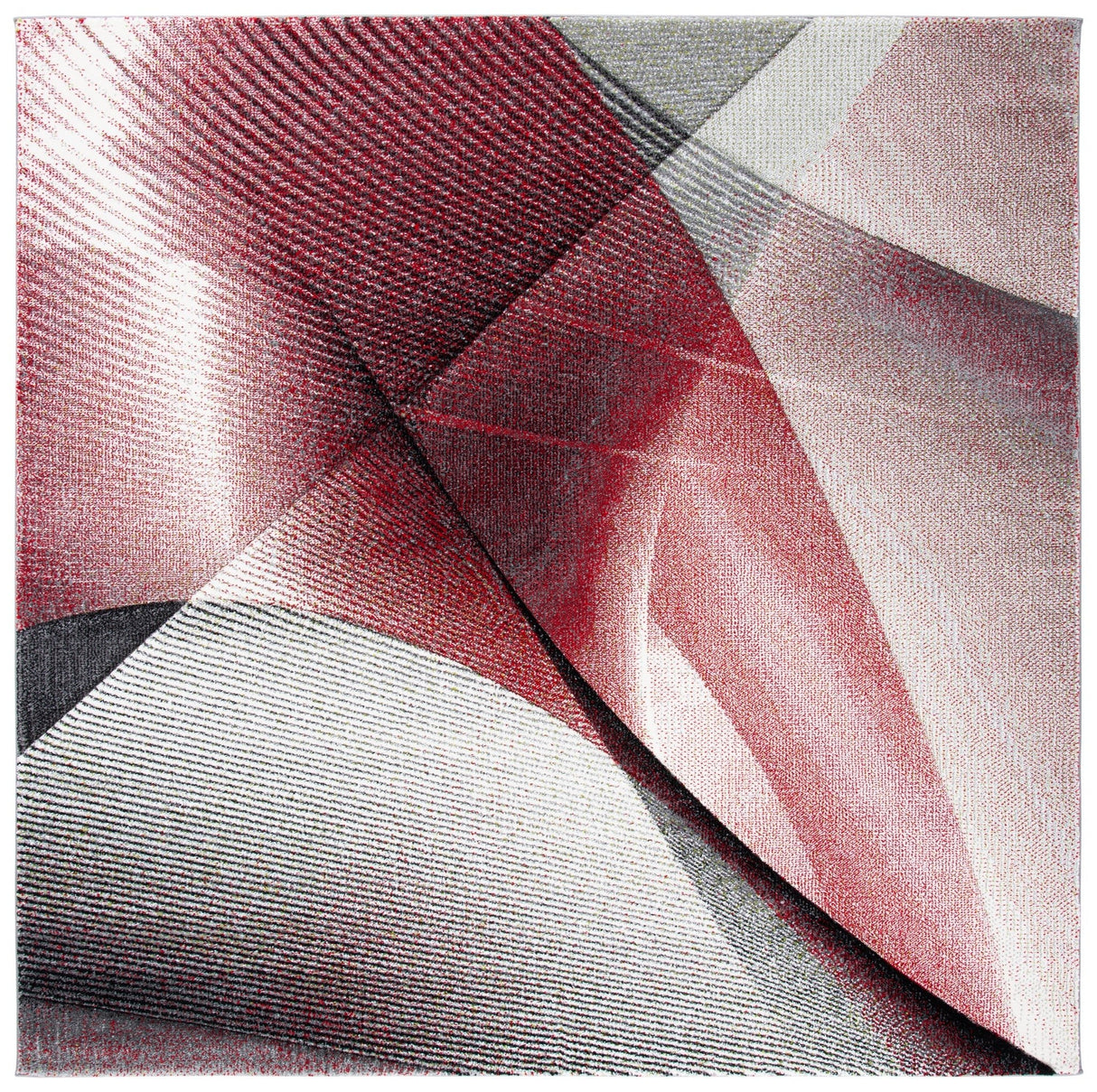 Safavieh Hollywood Hlw715Q Grey/Red Rugs - Safavieh - hlw715q - 7sq