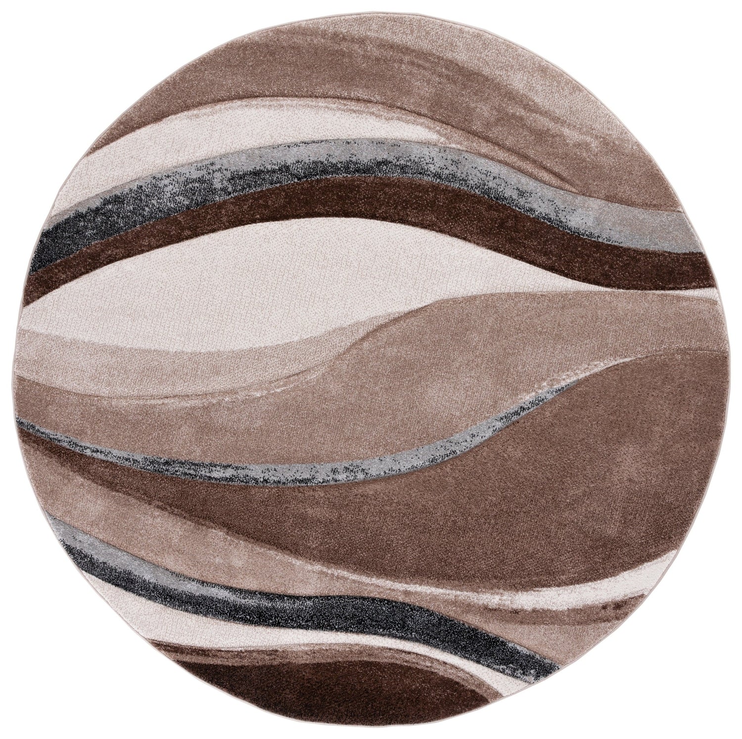 Safavieh Hollywood Hlw718P Brown/Ivory Rug - Safavieh - hlw718p - 7r