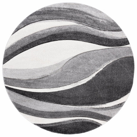 Safavieh Hollywood Hlw766G Grey/Ivory Rug - Safavieh - hlw766g - 7r