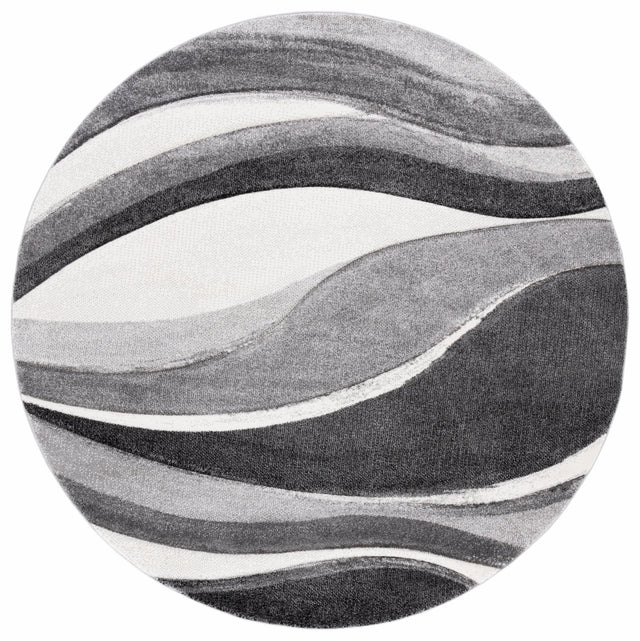 Safavieh Hollywood Hlw766G Grey/Ivory Rug - Safavieh - hlw766g - 7r