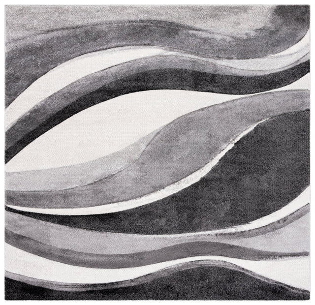 Safavieh Hollywood Hlw766G Grey/Ivory Rug - Safavieh - hlw766g - 7sq