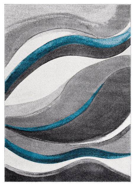 Safavieh Hollywood Hlw766M Grey/Turquoise Rug - Safavieh - hlw766m - 4