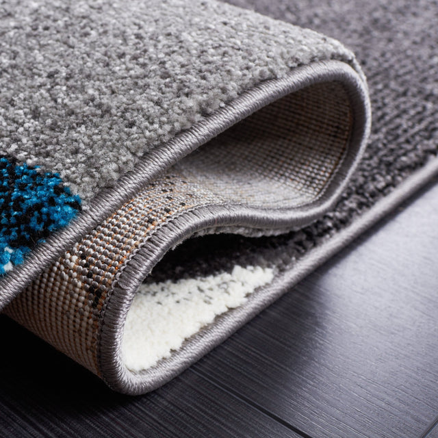 Safavieh Hollywood Hlw766M Grey/Turquoise Rug - Safavieh - hlw766m - 7r