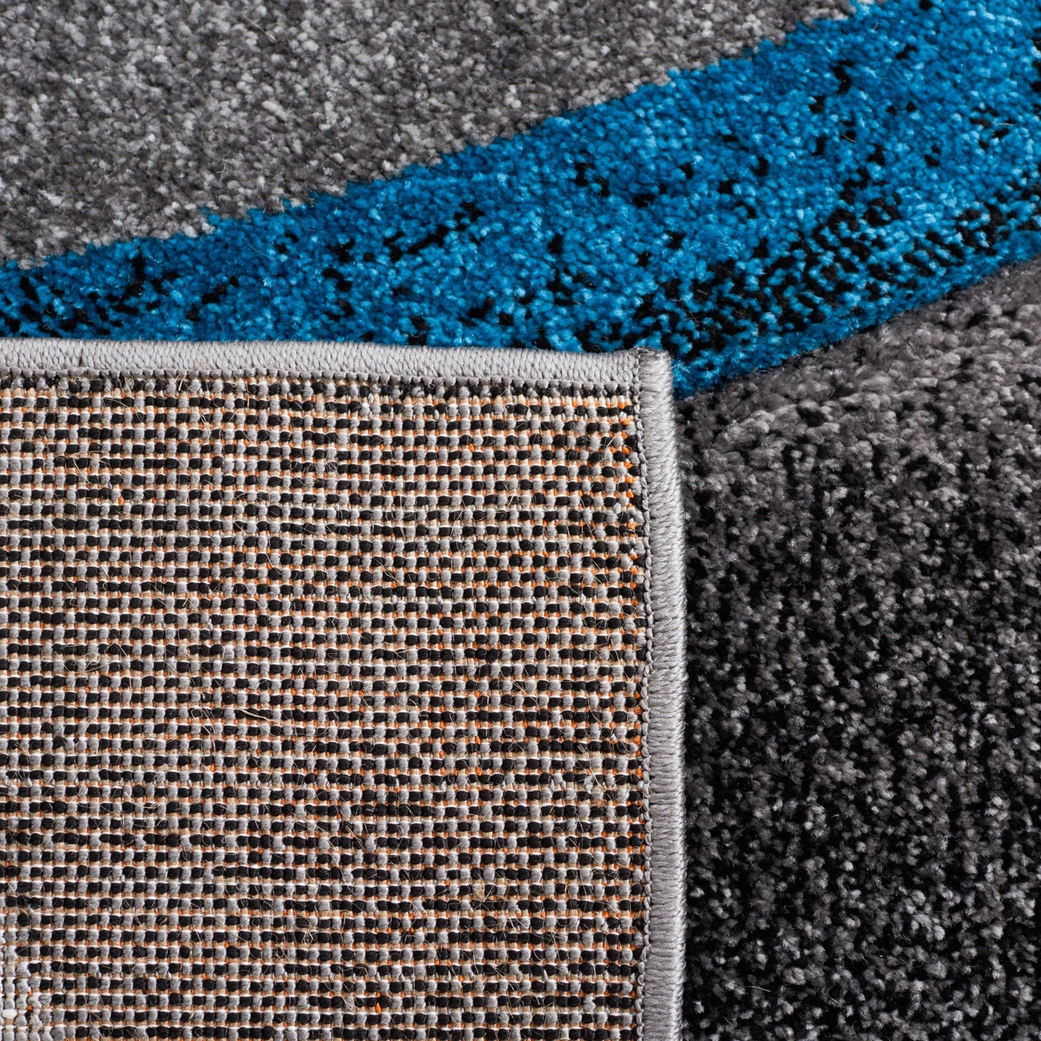 Safavieh Hollywood Hlw766M Grey/Turquoise Rug - Safavieh - hlw766m - 7r