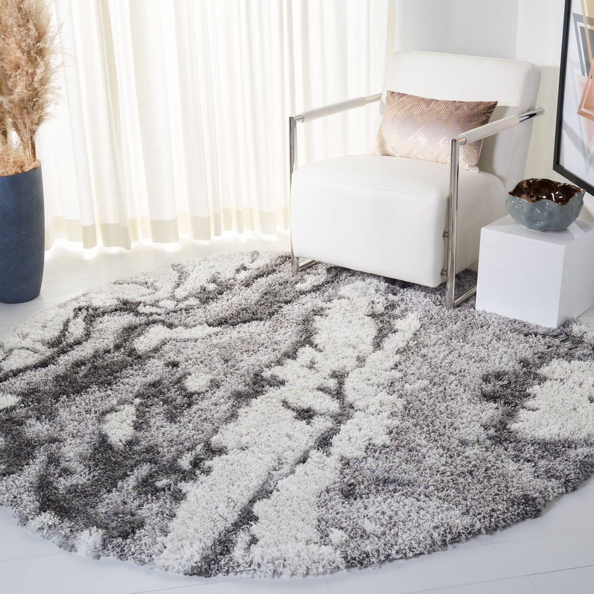 Safavieh Horizon Shag Hzn890F Grey/Ivory Rug - Safavieh - hzn890f - 3r