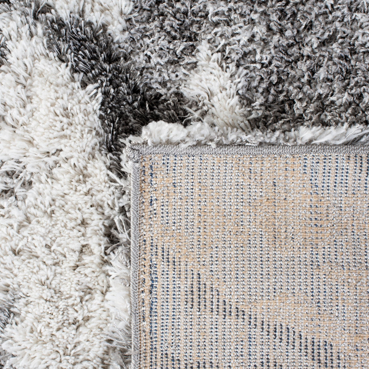 Safavieh Horizon Shag Hzn890F Grey/Ivory Rug - Safavieh - hzn890f - 3r