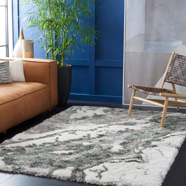Safavieh Horizon Shag Hzn890Y Grey/Green Rugs - Safavieh - hzn890y - 3