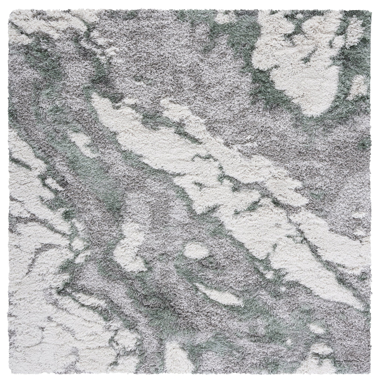 Safavieh Horizon Shag Hzn890Y Grey/Green Rugs - Safavieh - hzn890y - 7sq